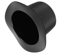 WATIIFUFU 1200Ml Black Acrylic Hat Shaped Ice Bucket Beverage Tub Wine Cooler Plastic Ice Bucket with Lid for Home Bar and Party Use