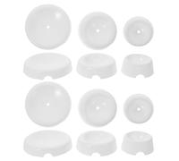 WATIIFUFU 12pcs Button Fondant Mold Set for Cake Decorating Sugar Flower Drying Tray Plastic Reusable Shaping Mold with Easy Adjustment for DIY Sugarcraft and Cake Design
