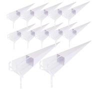 WATIIFUFU 12pcs Flower Sleeve Packaging Boxes White Single Rose Bouquet Wrap Bags Valentine’s Day Anniversary Wrapping Supplies