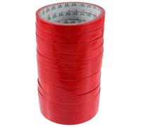 WATIIFUFU 12pcs Packaging Bag Sealing Tape Roll 1.2cm X 30m Red Bopp