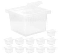 WATIIFUFU 12pcs Plastic Reptile Box with Breathable Holes for Household Use, Multi-function Insect Storage Container Suitable for Corn Snakes and Crickets
