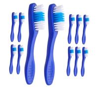 WATIIFUFU 12pcs Short Handle Security Toothbrushes with Soft Bristles for Prisoners for Travel and Institutional Use Comfortable Grip for Teeth Cleaning Sensitive Environments