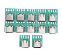 WATIIFUFU 12pcs Usb c Connector Board Diy Pcb Conversion Module for Versatile Cable Transmission Easy Install Design Reliable Performance
