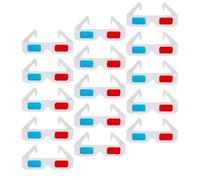 WATIIFUFU 150PCS Disposable Glasses with Red Cyan Lenses Lightweight Cardboard Frames for Movie Viewing Classroom Use Party Favors and Comic Book Stereoscopic Effects