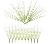 WATIIFUFU 15pcs Artificial Grass Plants Silk Cloth Greenery Stems for Indoor Room Decoration No Watering Required Realistic Farmhouse Style