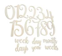 WATIIFUFU 19pcs Cards for Newborns Growth Photo Props Charming Monthly Signs for Photography Safe Wood Material Record Precious Moments