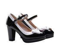 WATIIFUFU 1Pair High Heeled Bowknot Shoes Comfortable Thin Autumn Shoes with Classic Design Non Slip for Work Casual Outings Elegant Style for Every Occasion Black