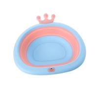 WATIIFUFU 1pc Adorable Crown Shape Folding Washbasin Portable Collapsible Cartoon Basin for Cute Design for Showers Birthdays Pink Color Durable Material