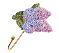 WATIIFUFU 1pc Elegant European Style Floral Relief Hook Wall Hook for Coats and Hats Easy Installation Decorative Storage for Home