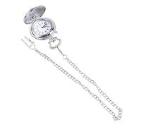 WATIIFUFU 1pc Vintage Locomotive Pocket Watch for Men Silver Design Elegant for Friends and Train Enthusiasts Decorative for Special Occasions