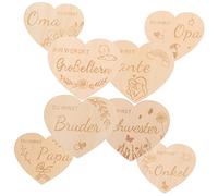 WATIIFUFU 1set Cards Pregnancy Announcement Sign for Newborns Safe Wooden Keepsakes for Photography Social Media Sharing Nursery Decor