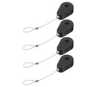 WATIIFUFU 1set Retractable Anti-lost Cable Holder with Steel Wire Automatic Telescopic Security Case Adjustable for Tv Remote Dvd Gaming Controller