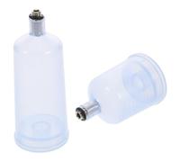 WATIIFUFU 2 Pcs Replaceable Airbrush Paint Jar 20ml and 40ml Plastic Detachable Paint Pigment Cup Resistant to Damage Easy Disassembly for Painting