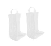 WATIIFUFU 2 Pcs Transparent Shoe Dust Bags Large Boots Storage Covers with Protective Seethrough Design for Travel and Closet Organization Easy-Clean Shoe Organizer Pouches