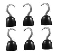 WATIIFUFU 2 Sets Plastic Pirate Hook for Halloween Party Lightweight Cosplay Props Realistic Pirate Costume Accessories for Carnival Masquerade Festive Role-playing