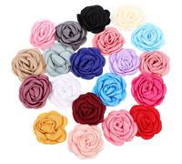 WATIIFUFU 20 Pcs Beautiful Collar Decor for Pets with Breathable Lightweight Cloth Floral Flowers, for Daily Life and Attending Parties, Pet Collar Accessories Random Color