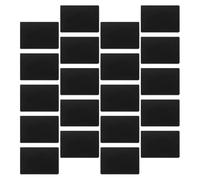 WATIIFUFU 20pcs Black Abs Multi-Functional Erasable Price Tags for Retail Stores with Writable Labels, Minimalist Style Suitable for Party and Restaurant Price Display