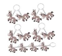 WATIIFUFU 20Pcs Cartoon Donkey Keyring Donkey Pendant Keychain Lightweight Hanging Charm for Birthday Party Favors Bag Decoration
