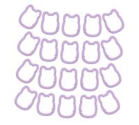 WATIIFUFU 20pcs Cat Shape Keychain Clips Portable Zinc Alloy Spring Snap Keyrings for Keys Bags DIY Crafts Quick Attachment Carabiner Key Holder Multipurpose Cute Cat Keyring Chain