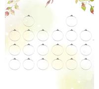 WATIIFUFU 20PCS DIY Copper Ear Clips Accessories Silver Plated Round Earrings Components for Women Handcraft Jewelry Making Kit Craft Supplies