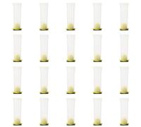 WATIIFUFU 20Pcs Plastic Bee Queen Cell Protector with Uneven Grid Sturdy Protective Cover for Bee Queen Beekeeping Tools