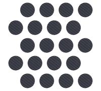 WATIIFUFU 20Pcs Rubber Guitar Pick Grips Black Self-Adhesive Anti-Slip Pads for Guitar Accessories Players Easy to Use and Store