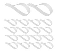 WATIIFUFU 20pcs Snare Wire Straps Snare Drum Wire Mounting Parts Pet High-grade Material Easy to Install White Mounting Tool Part for Drum Set Accessories