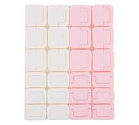 WATIIFUFU 24pcs Electric Socket Covers and Infants, White Abs Protective Plug Socket Sleeves, Sturdy Design for Preventing Electric Shocks, Household Outlet Safety Solution