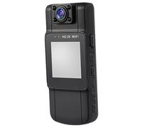 WATIIFUFU 2k Wifi Video Recorder Law Enforcement Body Camera 1.6-inch Screen, Long Battery Life Mini Sports Camera Back Clip for Outdoor Security and Rider Monitoring, Black