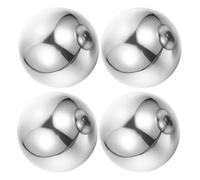 WATIIFUFU 2pairs Stainless Steel Hand Exercise Balls Palm-Sized Baoding Massage Balls for Hand and Arm Use Solid Non-chiming for Stress Relief and Muscle Relaxation