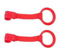 WATIIFUFU 2pcs Baby Pull Rings for Toddlers and Newborns Portable Crib Hanging Pull Rings Made of Plastic and Webbing Easy to Carry for Walking Assist and Play