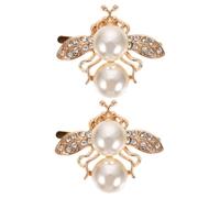 WATIIFUFU 2pcs Bee Shoe Clips Rhinestone High Heel Buckles Wedding Party Shoe Decoration Charms Fashionable Versatile Accessories Bags Hair