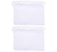 WATIIFUFU 2Pcs Black Satin Drawstring Dust Storage Bags Capacity Household Organiser for Clothes Quilts Thickened Double Rope for Closure and Space Saving