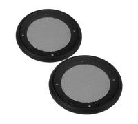 WATIIFUFU 2pcs Black Speaker Mesh Grill Covers Protective Rings for Car Audio Subwoofer Easy Installation Dash Speaker Grille Guard Compatible with Multiple Models