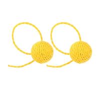 WATIIFUFU 2pcs Cat Scratching Ball Replacement with Tail Sisal Rope, Sturdy Jute Material, Easy Installation Multifunctional Design for Indoor Cats and Kittens, Unique Fashionable Look