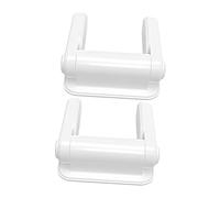 WATIIFUFU 2pcs Child Safety Locks for Doors Door Lever Lock Plastic White One Hand Operation Prevent Pets Entering Dangerous Place Home Security for Toddlers Children