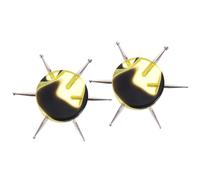 WATIIFUFU 2pcs Circular Nail Dotting Tools for Nail Art Acrylic and Metal Material, Lightweight and Scraping Functional Features, for DIY Work and Clay Crafts Producing Process