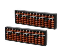 WATIIFUFU 2pcs -column Chinese Abacus for Early Learners with Plastic Beads, Beginner Friendly Counting Tool to Enhance Visual Recognition, for Home and Elementary Classrooms