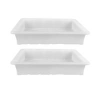 WATIIFUFU 2Pcs Concrete Edging Molds for Crafting Courtyards White Simple to Clean DIY Garden Path Maker Suitable for Parking Areas and Commercial Developments Concrete Path Mould