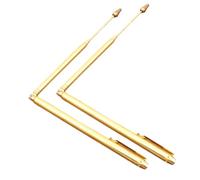 WATIIFUFU 2pcs Copper Dowsing Rods for Water Detection Telescopic and Foldable Lightweight Metal Probe Tool Smooth Edges for Comfortable Handling