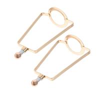 WATIIFUFU 2pcs DIY Lamp Shade Holder Iron Frame Harp for Table Lamps Bright Gold Parts Hardware Easy Install Decorative Harp for Home and Cafe Lighting