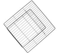 WATIIFUFU 2pcs DIY Pet Cage Wire Door Sheets for Replacement Black Iron Dog Wire Door Panels Easy to Install and Convenient to Use Suitable for Pet Cage and Dog Fence with Mesh Gates