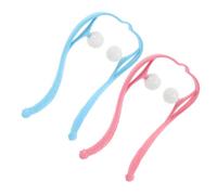 WATIIFUFU 2pcs Dual Trigger Point Neck Massagers Portable Deep Tissue Shoulder Muscle Self-Massager with Manual Kneading for Cervical Spine Relaxation Blue and Pink