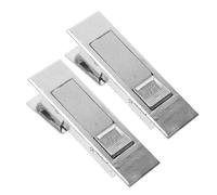 WATIIFUFU 2pcs Electric Cabinet Panel Latch Electric Cabinet Door Cam Latch Push Button Switch Zinc Alloy Elegant for Office Easy Installation