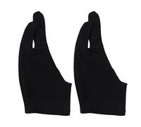 WATIIFUFU 2pcs Fouling Drawing Gloves Two Finger Curved Gloves for Artist's Sketching in Studio Home