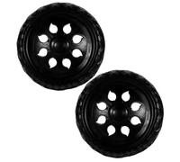 WATIIFUFU 2Pcs Grocery Cart Wheels Replacement Trolley Casters Heavy Duty Stable Structure for Shopping Trolleys and Push Carts Black Caster Wheels Suitable for Various Wheeled Shopping