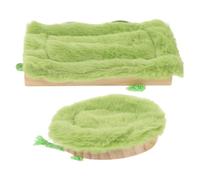 WATIIFUFU 2pcs Hanging Bird Bed for Small Birds Plush Cockatiel Nesting House with Thickened Wooden Structure, Protective Multi-bird Suitability, for Cage Use and Winter Warmth