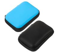 WATIIFUFU 2pcs Hdd Protective Box Hard Drive Storage Protective Case with Nylon and Aluminum Alloy Maximum Protection Stylish Color Scheme Organizer for Travel Computer Accessory