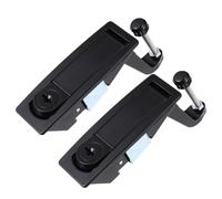 WATIIFUFU 2Pcs Industrial Compression Latch Zinc Alloy Cabinet Lock with Adjustable Push Button Lever, Hand Operated Flush Lever Lock for Metal Equipment Boxes and Marine Use