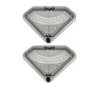 WATIIFUFU 2pcs Magnetic Triangular Sink Strainer Basket with Twist-Open Bottom, Plastic and Magnet Material, Space-Saving and Easy to Clean Sink Corner Organizer for Kitchen and Meal Prep